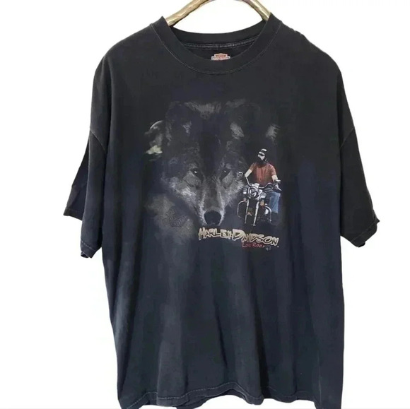HARLEY Davidson Vintage Lone Rider tee. Size XXL - Picture 2 of 6